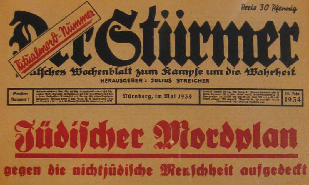 Weekly "Der Stürmer" special edition 1934