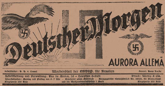 Wochenblatt der NSDAP für Brasilien: Deutscher Morgen